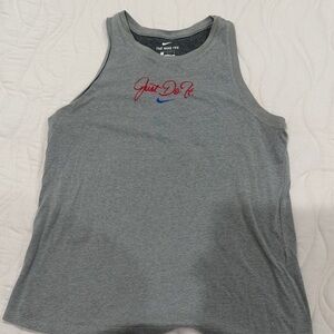 Nike Gray Tank with Red and Blue Accents